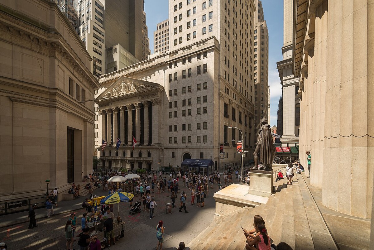 The New York Stock Exchange, August 2017. Financial-sector context; no specific transaction is depicted.
